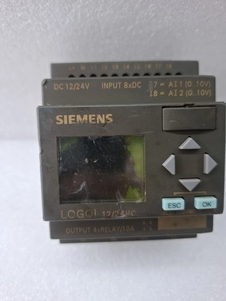 SIEMENS 6ED1 052-1MD00-0BA5 LOGO PLC 12/24RC 12/24V DC FOR PARTS
